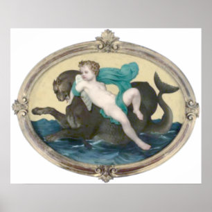 Bouguereau - Putti Sur UNO Griffon Poster