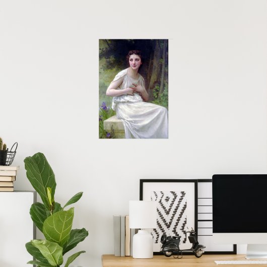 Bouguereau - Reflexion Poster (Heimbüro)