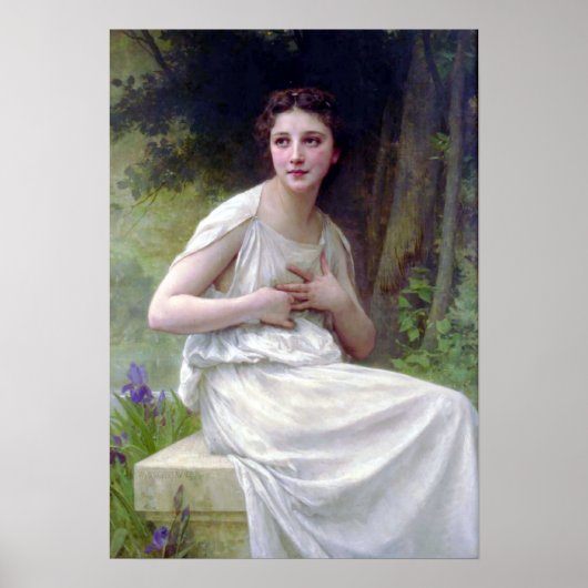 Bouguereau - Reflexion Poster (Vorne)