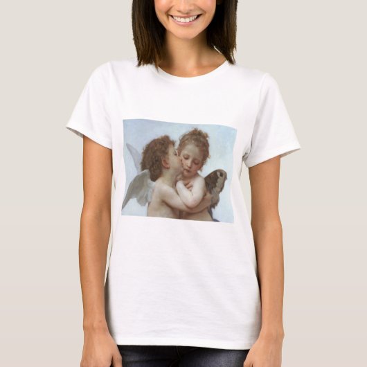 Bouguereau - schöne Engels-Malerei T-Shirt (Vorderseite)