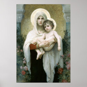 Bouguereau-The Madonna of the Rose Poster