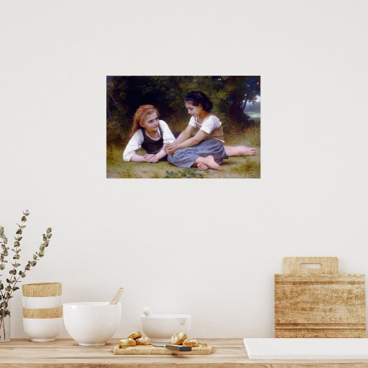 Bouguereau - The Nut Gatherers 1882 Poster (Küche)
