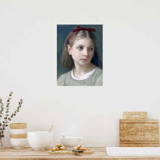Bouguereau - Une Petitie Fille Poster (Küche)
