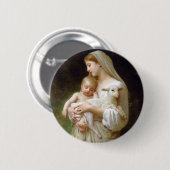 Bouguereau Unschulds-Knopf Button (Vorne & Hinten)