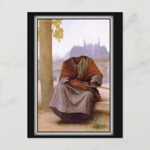 Bouguereau Unsichtbarer Bohemien Postkarte