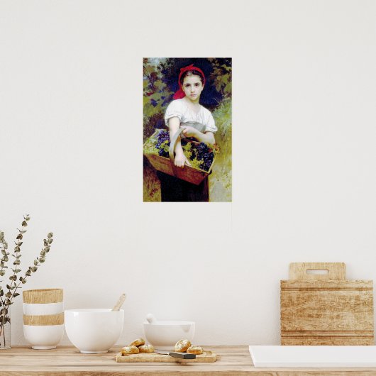 Bouguereau - Vendangeuse Poster (Küche)