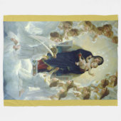 Bouguereau WeihnachtsAngels 1900 Fleecedecke (Vorderseite (Horizontal))