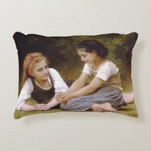 Bouguereau's 1882 The Nut Gatherers Les noisettes Dekokissen