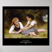 Bouguereau's 1882 The Nut Gatherers Les noisettes Poster (Vorne)