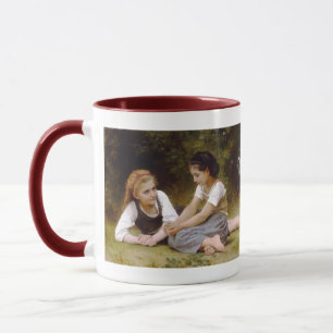 Bouguereau's 1882 The Nut Gatherers Les noisettes Tasse