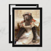 Bouguereau's Chimp Postkarte (Vorne/Hinten)