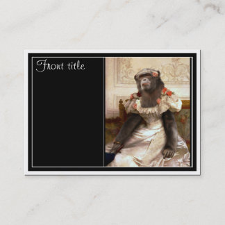 Bouguereau's Chimp Visitenkarte
