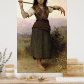Bouguereau's Classic 1889, der die Hirten malte Poster (Küche)