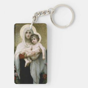 Bouguereaus Die Madonna der Rosen (1903) Schlüsselanhänger