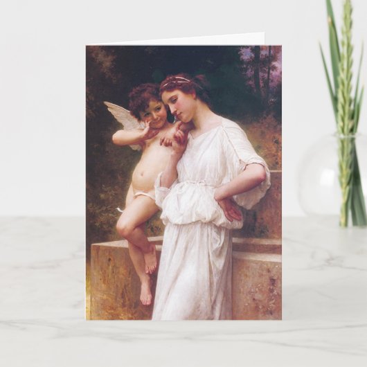 Bouguereau's "Geheimnis der Liebe" - Karte (Vorderseite)