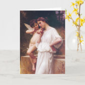 Bouguereau's "Geheimnis der Liebe" - Karte (Gelbe Blume)