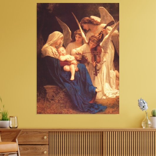 Bouguereaus klassisches Gemälde: Das Lied der Enge Leinwanddruck (Insitu (Wohnzimmer))