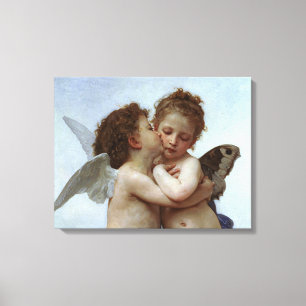 Bouguereau's L'Amour et Psyche, enfants (Cupid) Leinwanddruck