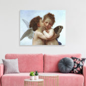 Bouguereau's L'Amour et Psyche, enfants (Cupid) Leinwanddruck (Insitu (Wohnzimmer))