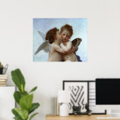 Bouguereau's L'Amour et Psyche, enfants (Cupid) Poster (Heimbüro)