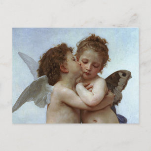 Bouguereaus L'Amour et Psyche, enfants (Cupido) Postkarte