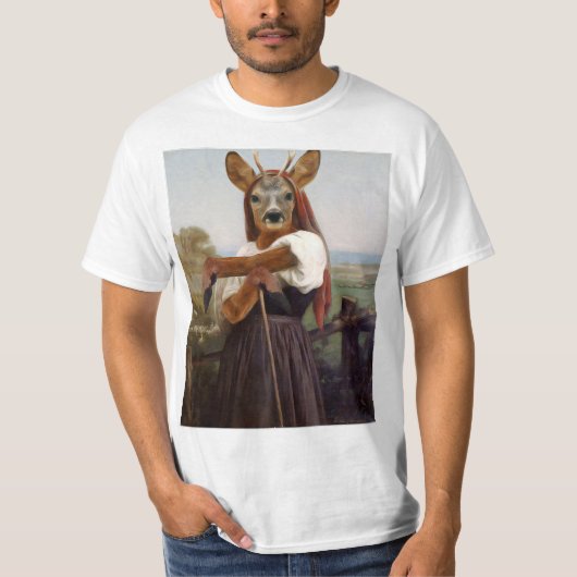 Bouguereau's Liebste Hirschferdin T-Shirt (Vorderseite)