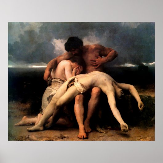 Bouguereau's The First Mourning (Premier Deuil) Poster (Vorne)
