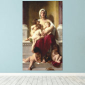 Bouguereau's Wohltätigkeit für klassische Malerei Leinwanddruck (Insitu (Holzboden))