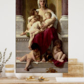 Bouguereau's Wohltätigkeit für klassische Malerei  Poster (Küche)