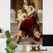 Bouguereau's Wohltätigkeit für klassische Malerei  Poster (Heimbüro)
