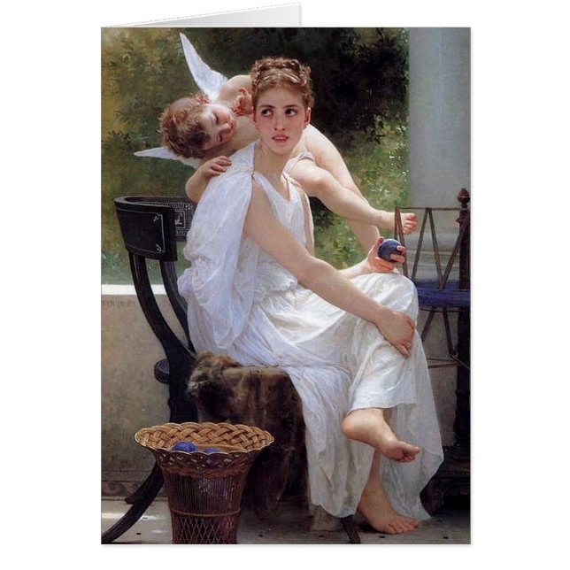 Bouguereau's 'Work Interrupted' - Karte (Vorne)