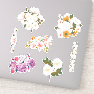 Bouguet der Blume, maßgeschneidert Vinyl Sticker