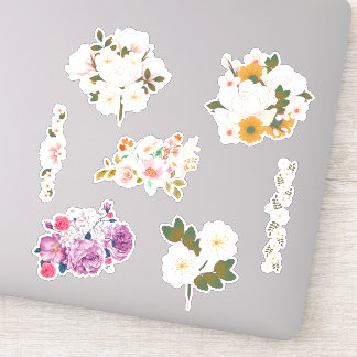 Bouguet der Blume, maßgeschneidert Vinyl Sticker