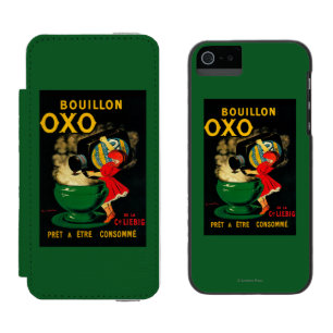 Bouillon OXO Vintage Poseter Europa Incipio Watson™ iPhone 5 Geldbörsen Hülle