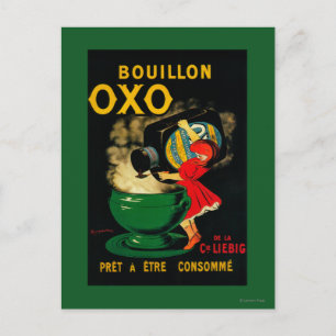 Bouillon OXO Vintage Poseter Europa Postkarte