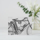 Bouilly Motorcycle, 1895 Postkarte (Stehend Vorderseite)