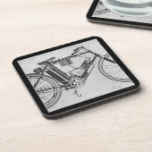 Bouilly Motorrad, 1895 Untersetzer (Linke Seite)