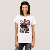 Boujee American Woman Birthday Queen T-Shirt (Vorne ganz)