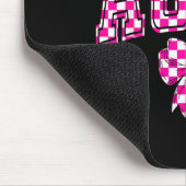 Boujee Aunt Nk Checkered Bow Birthday Family Match Mousepad (Ecke)