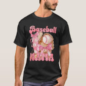 Boujee Baseball Mama Baseball Coquette Bow T-Shirt (Vorderseite)