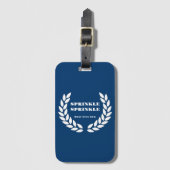 Boujee Blue Sprinkle Sprinkle Gepäckmarke Gepäckanhänger (Vorderseite Vertikal)