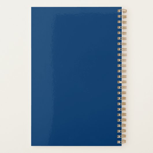 Boujee Blue Sprinkle Sprinkle Notebook Planer (Rückseite)