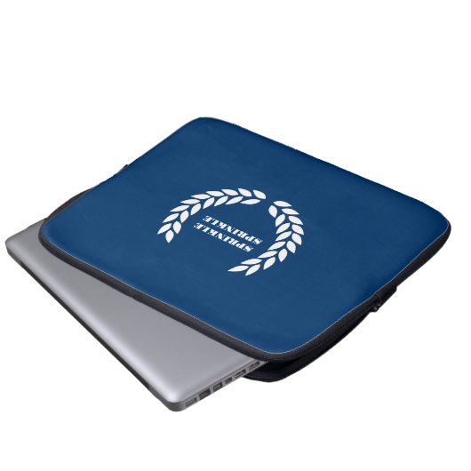 Boujee Blues Sprinkle Sprinkle Notebook-Sieb Laptopschutzhülle (Vorne Knopf)