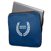 Boujee Blues Sprinkle Sprinkle Notebook-Sieb Laptopschutzhülle (Vorderseite Links)