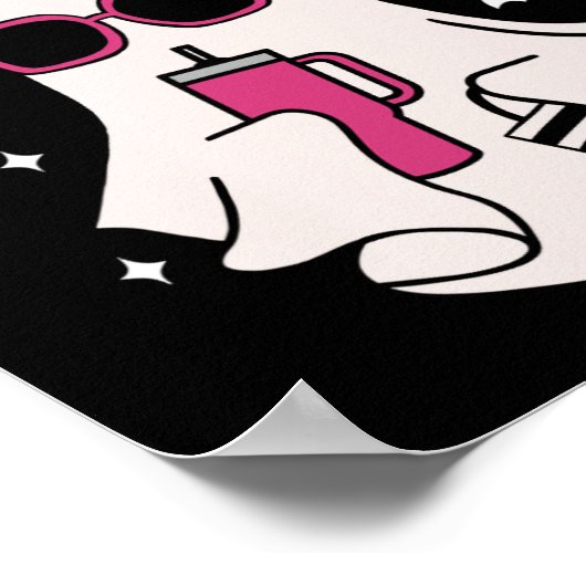 Boujee Boo-jee Niedlich Ghost Spooky Season Hallow Poster (Ecke)