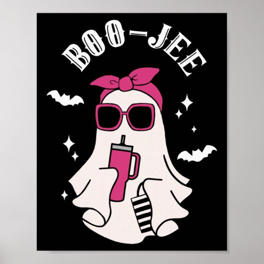 Boujee Boo-jee Niedlich Ghost Spooky Season Hallow Poster (Vorne)