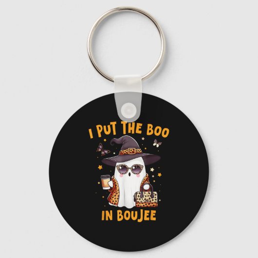 Boujee Boo Jee Soky Ghost Nk Halloween Pumpkin Cos Schlüsselanhänger (Vorderseite)