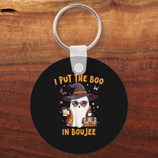 Boujee Boo Jee Soky Ghost Nk Halloween Pumpkin Cos Schlüsselanhänger (Vorderseite)