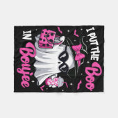 Boujee Boo Jee Spooky Ghost Pink Halloween Pumpkin Fleecedecke (Vorderseite (Horizontal))