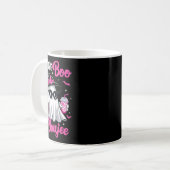 Boujee Boo Jee Spooky Ghost Pink Halloween Pumpkin Kaffeetasse (Vorderseite Links)